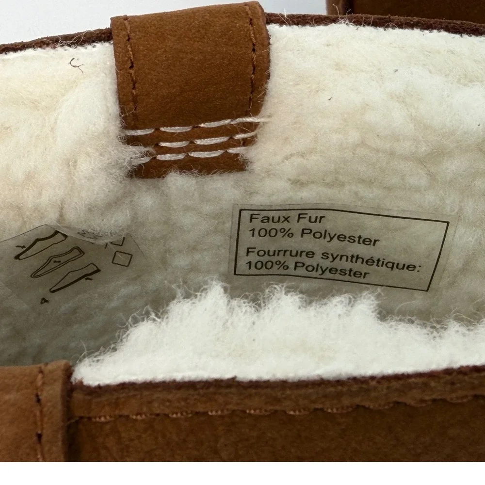 Dr. Martens Zebzag Rigger WL Tan Nubuck Faux Fur Lined Boots 10 NEW 111-01